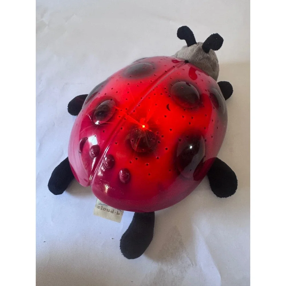 Cloud B Ladybug Twilight Projector Nightlight Plush WORKS TESTED Hard Shell